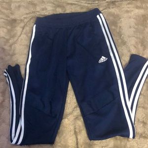 Navy blue adidas pants